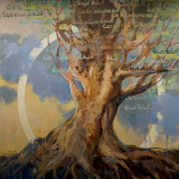 Maher Minyanish “Tree of Life” 22x 28” Oil on Canvas. 3rd 2020 Tree of Life ​